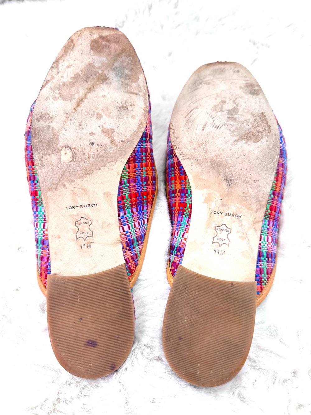 Tory Burch Mini Benton Loafer Slide Mule Flats Multicolor Charm Size 11 - Picture 11 of 11